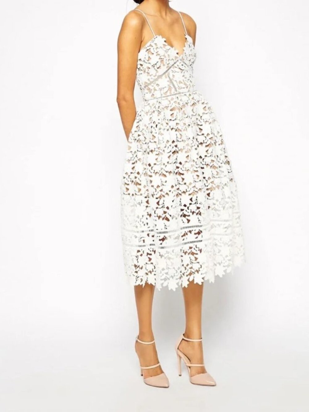 Self-Portrait Azaelea Dress - White - Size US 8